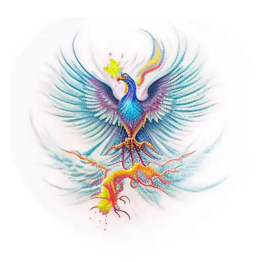 Phoenix tattoo design idea