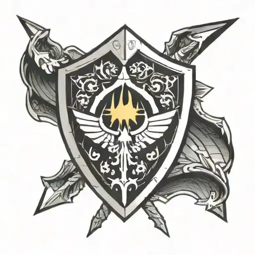 Philippines hylian sheild  tattoo design idea