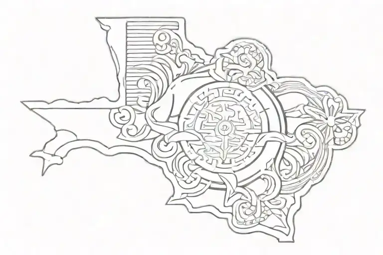 Florida state tattoo design idea