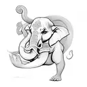 ganesh name tattoo design idea