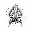 ganesh name tattoo design idea