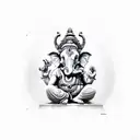 ganesh name tattoo design idea