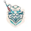 lobos tattoo design idea