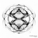 sacred geometry  chakras tattoo design idea