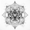sacred geometry  chakras tattoo design idea