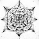 sacred geometry  chakras tattoo design idea