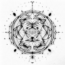 sacred geometry  chakras tattoo design idea