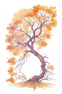 tree with long roots down arm sleeve tattoo tattoo design idea