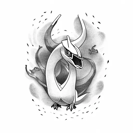 lugia (pokemon) drawn by akadako