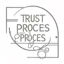 trust the process written tattoo design idea