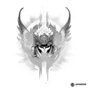 Phoenix, samurai, isis tattoo design idea