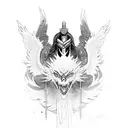 Phoenix, samurai, isis tattoo design idea