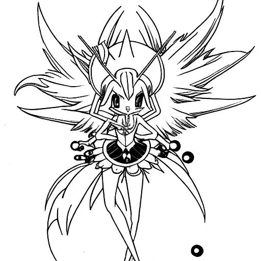 Gardevoir pokemon in clow cardcaptor tattoo design idea