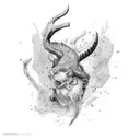 broken wishbone tattoo design idea