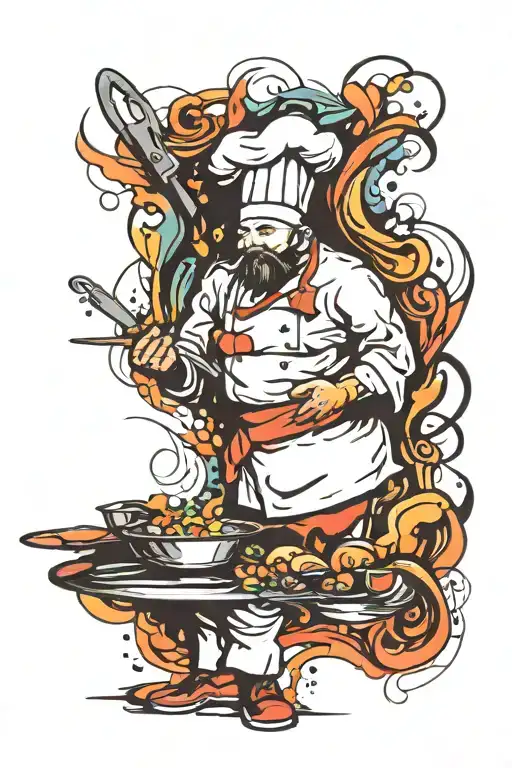 chef tattoo design idea