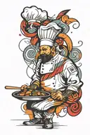 chef tattoo design idea