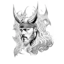 Ragnar Lothbrok tattoo design idea