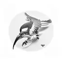 Cuervos tattoo design idea