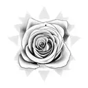 clock 4:23 with roses  tattoo design idea