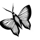 Moth atlas tattoo design idea