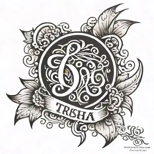tattoo with meaning of love which involves Trisha name in it secretly   tattoo design idea