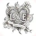 tattoo with meaning of love which involves Trisha name in it secretly   tattoo design idea