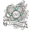 tattoo with meaning of love which involves Trisha name in it secretly   tattoo design idea