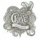 tattoo with meaning of love which involves Trisha name in it secretly   tattoo design idea