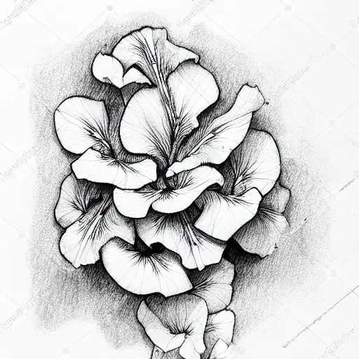 petunias  tattoo design idea