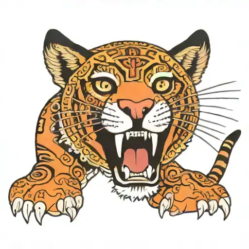 the puma in the land of the Incas, the andes tattoo design idea