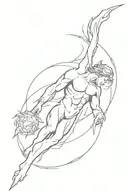 Prometheus fire tattoo design idea