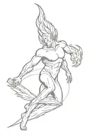 Prometheus fire tattoo design idea