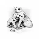 3 siblings tattoo design idea