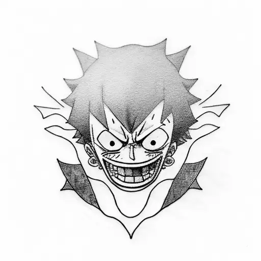 luffy and zoro tattoo design idea