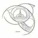 Dune Messiah book cover art tattoo design idea