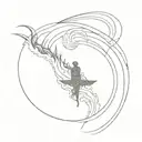 Dune Messiah book cover art tattoo design idea