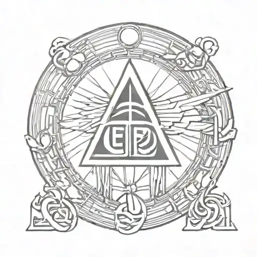 Led zeppelin symbols tattoo design idea