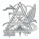 Led zeppelin symbols tattoo design idea