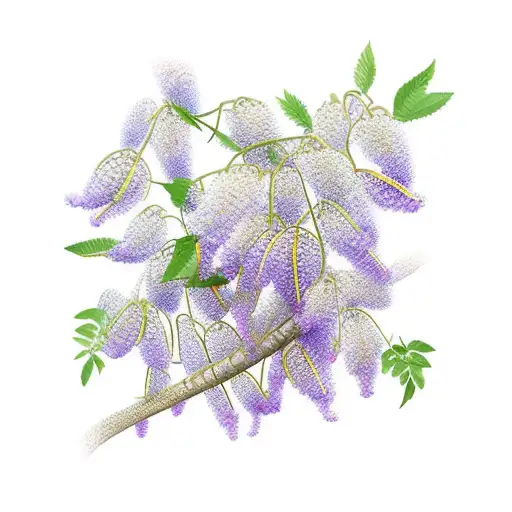 bingo travel wisteria tattoo design idea