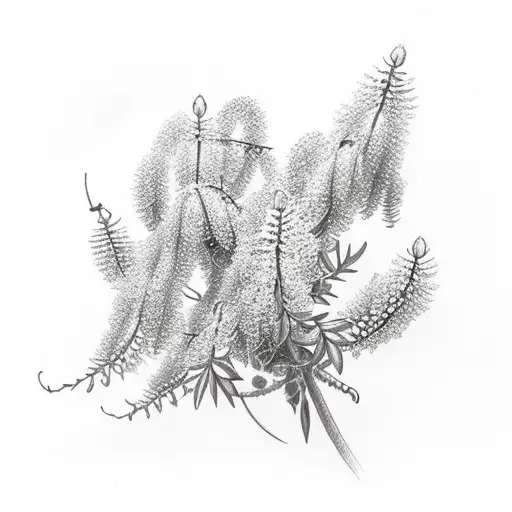 bingo travel wisteria tattoo design idea