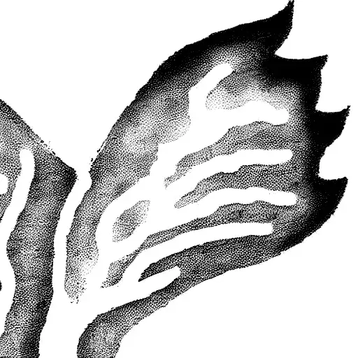 one angel wing mixed with a semicolon tattoo design idea