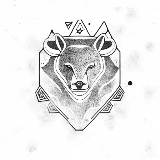 ursa major constellation tattoo design idea