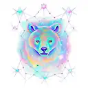 ursa major constellation tattoo design idea