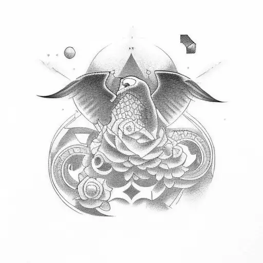 "Design a tattoo that captures the essence of late-night dedication and work. Imagine an antique-style desk or typewrite tattoo design idea