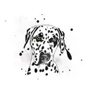 Dalmatian  tattoo design idea