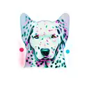 Dalmatian  tattoo design idea