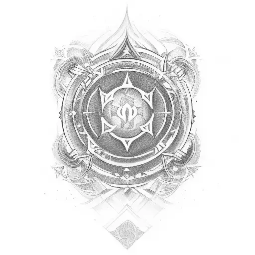 The "Eternal Voyage" tattoo concept encapsulates the harmonious coexistence of strength, resilience, and beauty. This el tattoo design idea