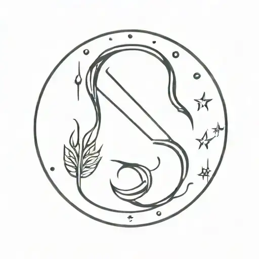 Scorpio Libra tattoo design idea