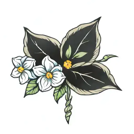 birth flowers for December, June, May and forget me knot flower  tattoo design idea