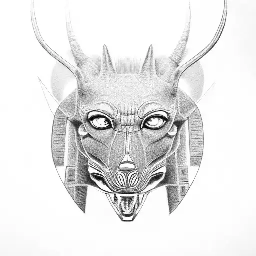 Anubis tattoo design idea